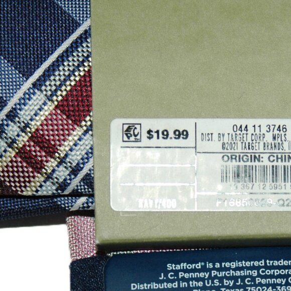 2 Neckties STAFFORD and GOODFELLOW Men's Ties NWT - Picture 4 of 5